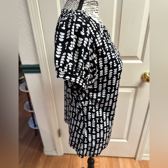 Worthington Top Short Sleeve Dressy Blouse Petite Medium PM - Picture 6 of 16